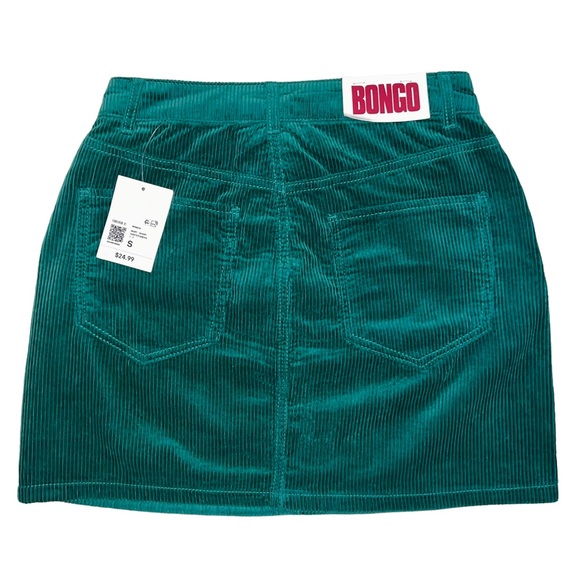 🍯 CORDUROY mini skirt•FOREVER 21•teal/blue/green - Picture 2 of 7